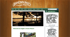 Desktop Screenshot of anglershavenresort.com